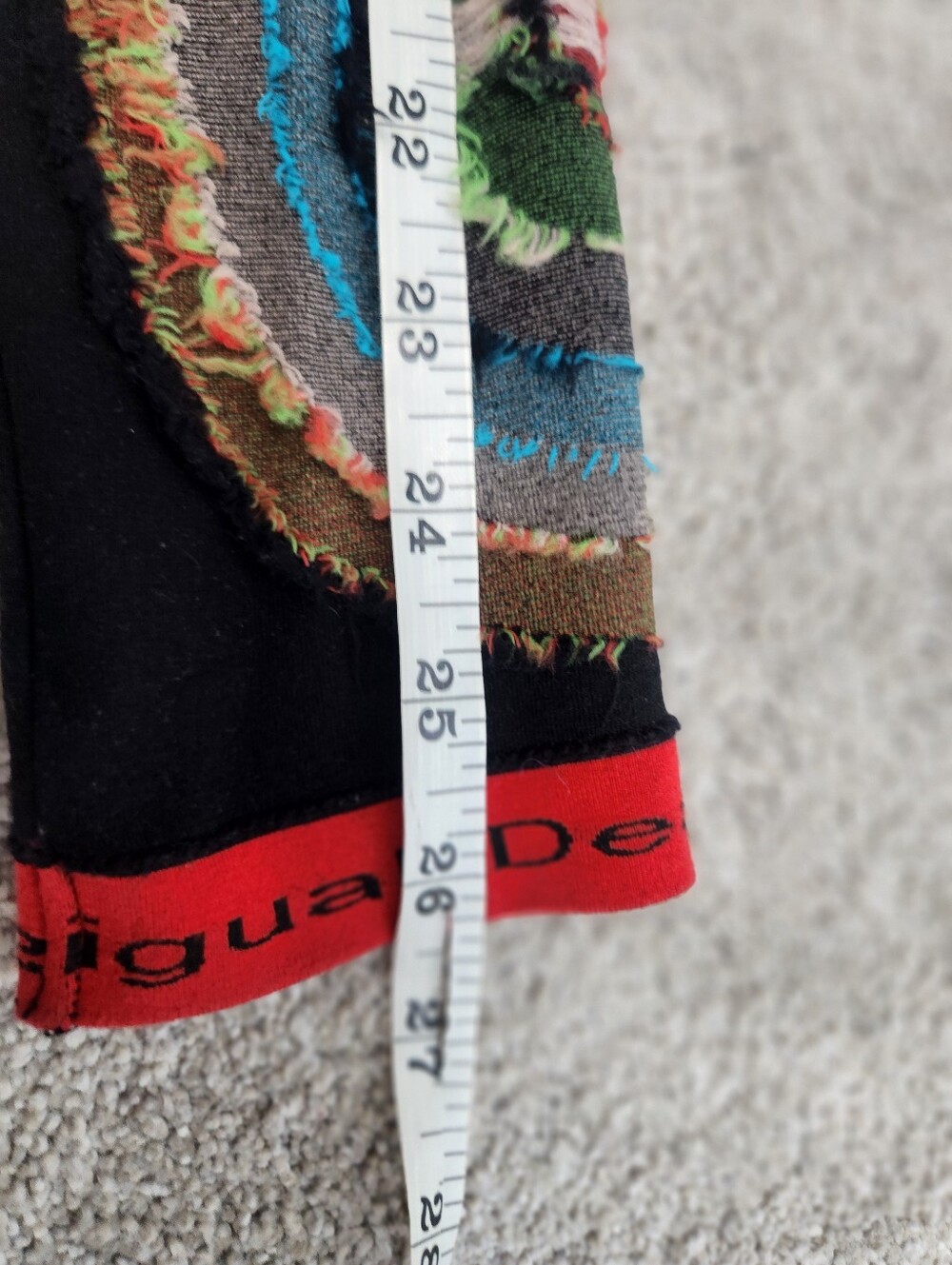 Desigual Mixed Media Long Sleeve Stretch Dress Sz M Artsy Art To Wear Grunge Y2K - Picture 10 of 15